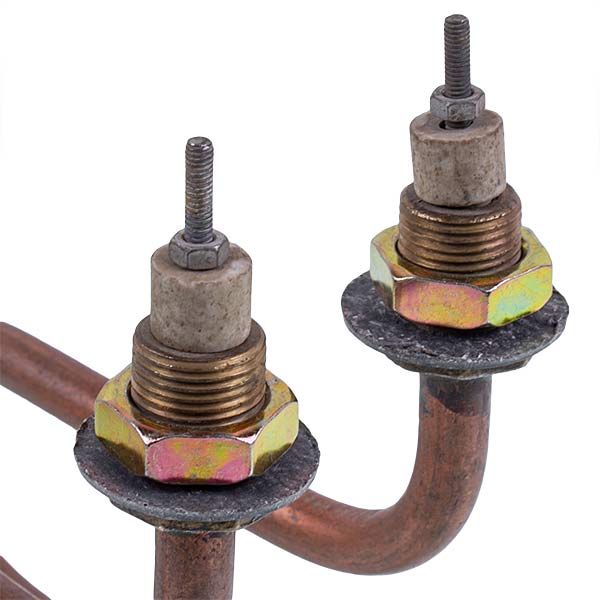 Heating element for the distiller 3000W (copper) H=110mm B=170mm M18 (bent)