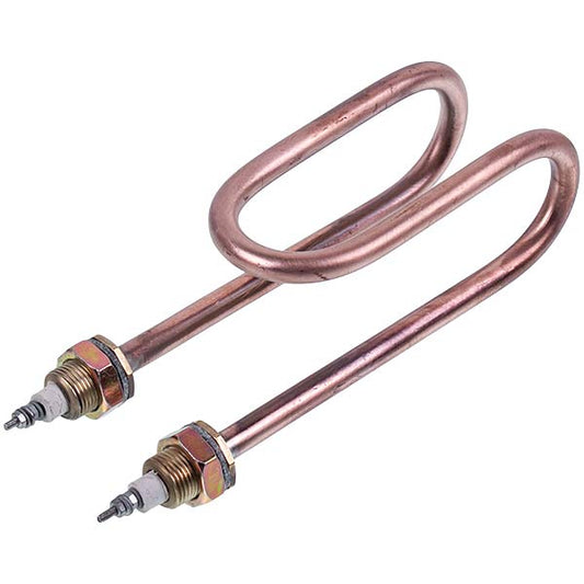 Heating element for the distiller 3000W (copper) H=165mm B=60mm M18 (ski-shaped)