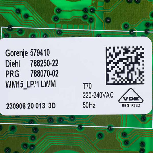 Control board for washing machine Gorenje 604805