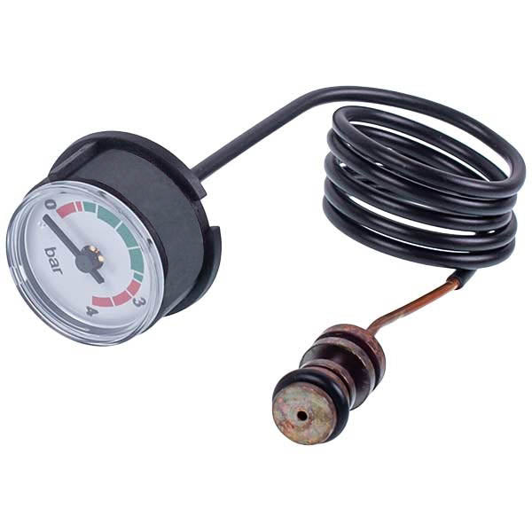 Gas-fired Boiler Pressure Gauge 0-4 bar D=25 mm Compatible with Junkers Euroline, Bosch Gas 3000 8707208009