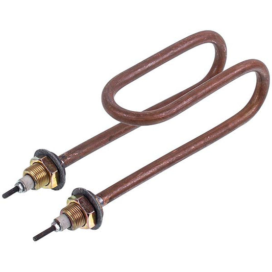 Heating element for the distiller 2500W (copper) H=165mm B=60mm M18 (ski-shaped)