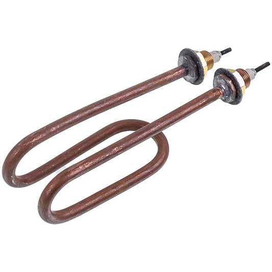 Heating element for the distiller 2500W (copper) H=165mm B=60mm M18 (ski-shaped)