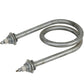 Heating element for food boiler 3500W (stainless steel and black steel) L=175mm M22 (round)