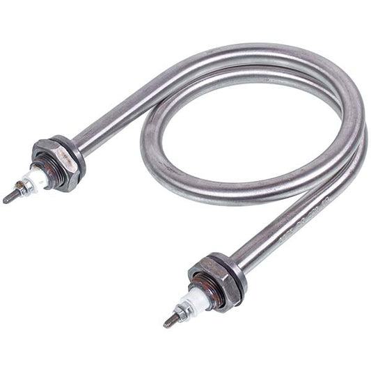 Heating element for food boiler 2500W (stainless steel and black steel) L=150mm M22 (round)