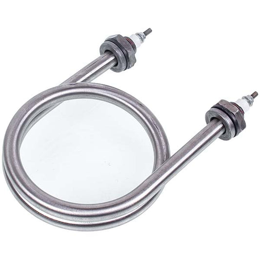 Heating element for food boiler 2500W (stainless steel and black steel) L=150mm M22 (round)