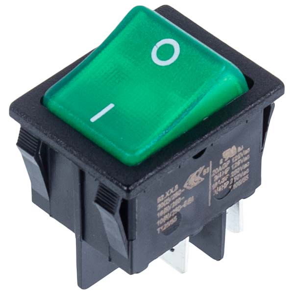 Water Heater Switch (single) KCD4 (250V, 16A), 4 contacts