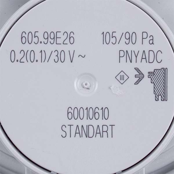 Gas-fired Boiler Air Pressure Switch (Pressostat) Compatible with Vaillant 0020018138 Huba Control 105/90 Pa