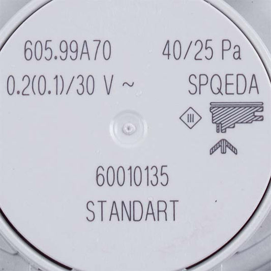 Gas-fired Boiler Air Pressure Switch (Pressostat) 20118741 Huba Control 40/25 Pa