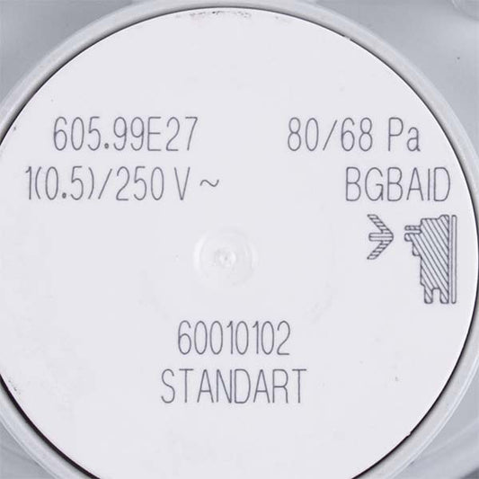 Air Pressure Switch (Pressostat) Huba Control 80/68 Pa for Gas-fired Boiler Vaillant TurboTEC Plus/Pro 0020041905