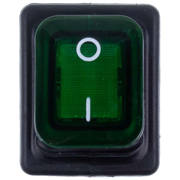 Switch LF3319447 16A-250V/20A-125V 4 Contacts (Universal) Green