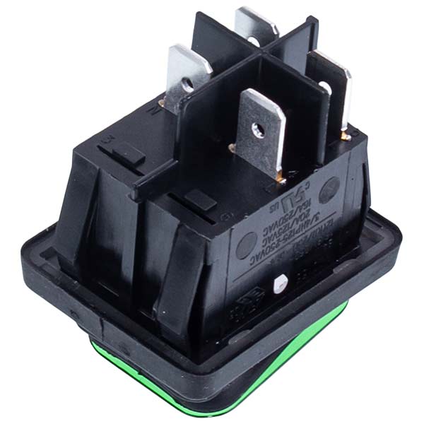 Switch LF3319447 16A-250V/20A-125V 4 Contacts (Universal) Green