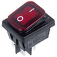 Switch 16A-250V/20A-125V 4 Contacts (Universal) Red