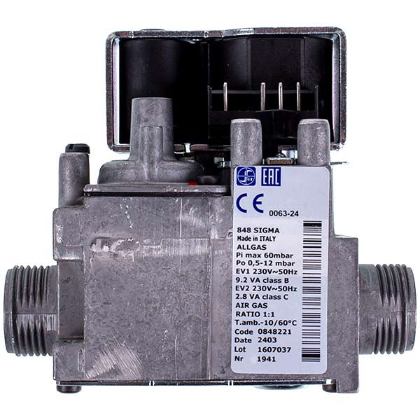 Gas Valve Sit Sigma 848 (0.848.135) for Condensing Boiler Biasi Rinnova Cond Plus BI1313103