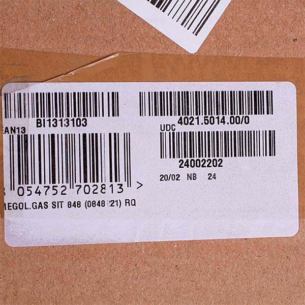 Gas Valve Sit Sigma 848 (0.848.135) for Condensing Boiler Biasi Rinnova Cond Plus BI1313103