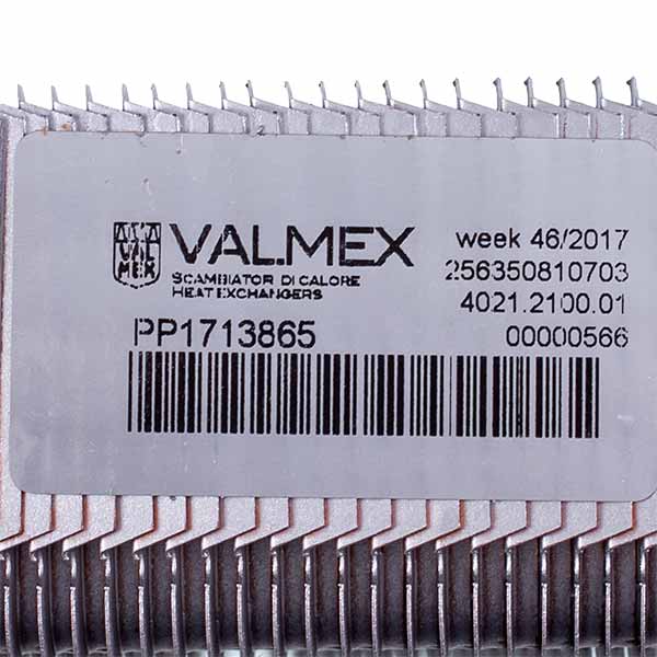 Bithermic Heat Exchanger Valmex (81 fins) for Gas Boiler Biasi Binnova M297 24 kW BI1592100