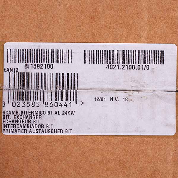 Bithermic Heat Exchanger Valmex (81 fins) for Gas Boiler Biasi Binnova M297 24 kW BI1592100