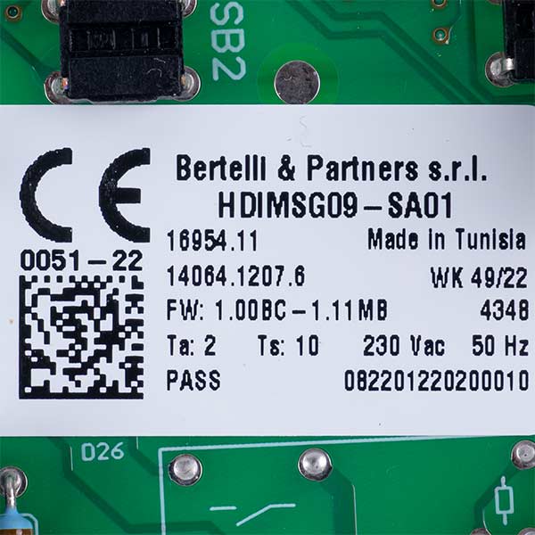Control board B&P HDIMSG09-SA01 for gas boiler Biasi Rinnova, Inovia M290 BI2225100