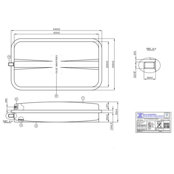 Expansion Tank Zilio 8 l 3/8" for Gas Boiler 13S0000804