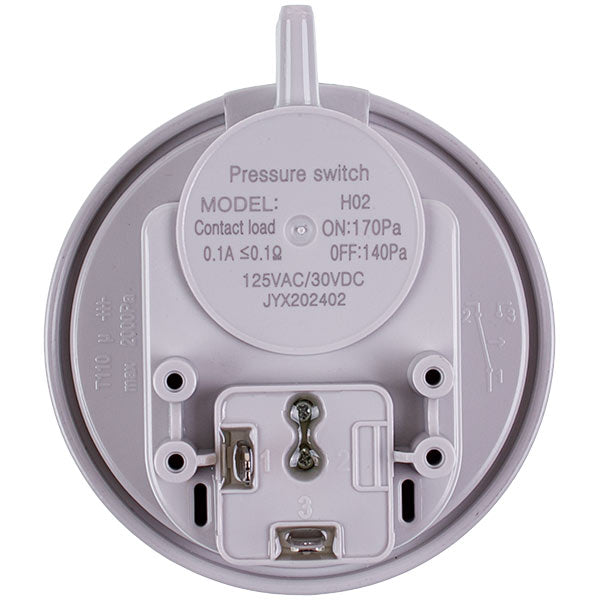 Gas-fired Boiler Air Pressure Switch (Pressostat) Viessmann 7817494 170/140 Pa