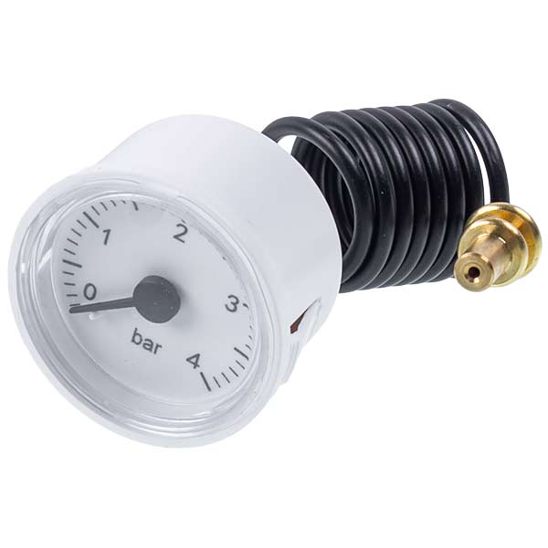 Gas-fired Boiler Pressure Gauge 0-4 bar D=43/40 mm Compatible with Ariston T2, Microgenus, Microsystem 65100695