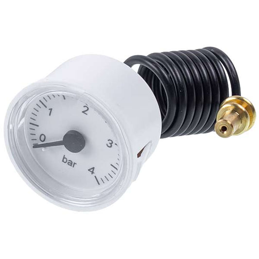 Gas-fired Boiler Pressure Gauge 0-4 bar D=43/40 mm Compatible with Ariston T2, Microgenus, Microsystem 65100695