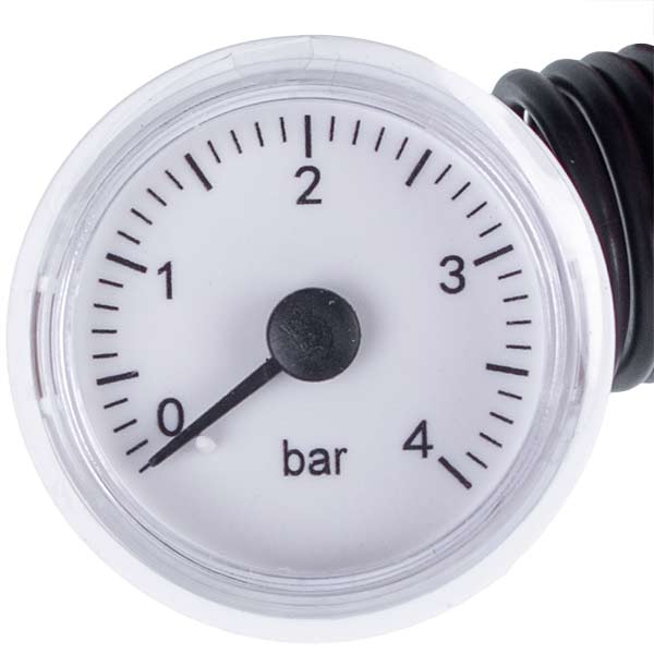 Gas-fired Boiler Pressure Gauge 0-4 bar D=43/40 mm Compatible with Ariston T2, Microgenus, Microsystem 65100695