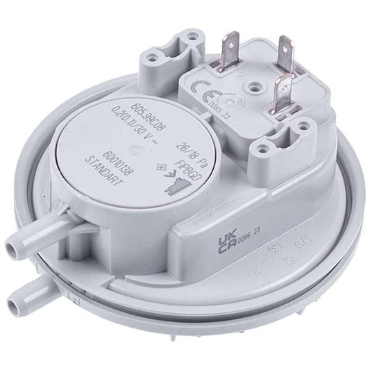 Air Pressure Switch (Pressostat) Huba Control 26/18 Pa for Gas-fired Boiler Compatible with Junkers Ceraclass ZWE/ZS 8716012753