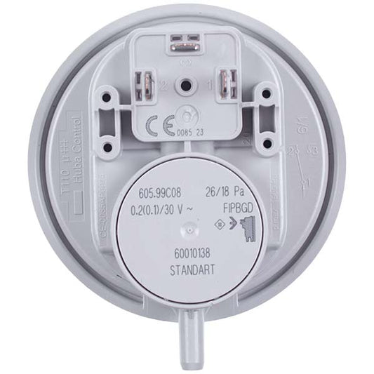 Air Pressure Switch (Pressostat) Huba Control 26/18 Pa for Gas-fired Boiler Compatible with Junkers Ceraclass ZWE/ZS 8716012753