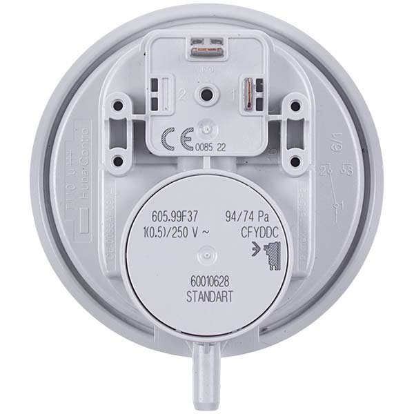 Gas-fired Boiler Air Pressure Switch (Pressostat) Compatible with Bosch/Buderus 87160112910 Huba Control 94/74 Pa