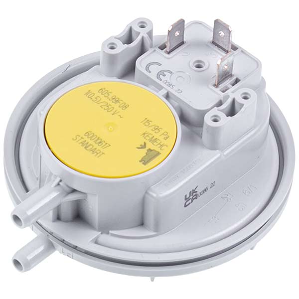 Gas-fired Boiler Air Pressure Switch (Pressostat) Compatible with Baxi/Westen 710790200 Huba Control 115/95 Pa