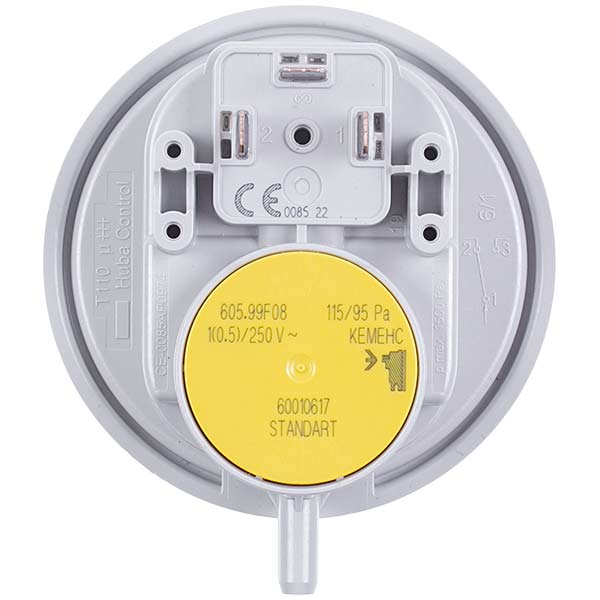 Gas-fired Boiler Air Pressure Switch (Pressostat) Compatible with Baxi/Westen 710790200 Huba Control 115/95 Pa