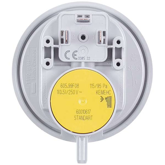 Gas-fired Boiler Air Pressure Switch (Pressostat) Compatible with Baxi/Westen 710790200 Huba Control 115/95 Pa