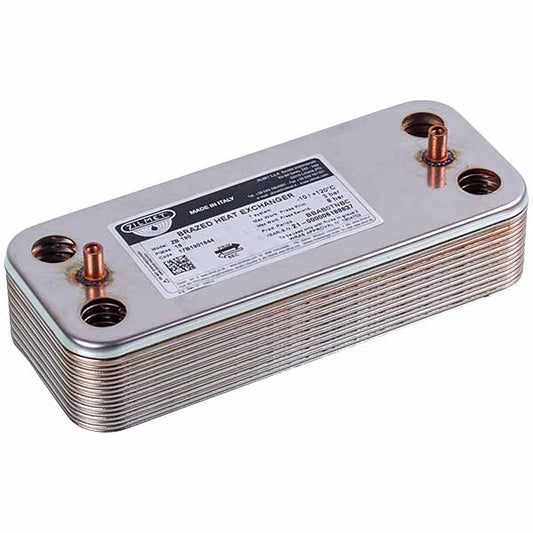 DHW Plate Heat Exchanger Zilmet (16 plates) for Gas Boiler Ariston 17B1901644