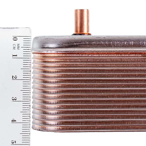 DHW Plate Heat Exchanger Zilmet (16 plates) for Gas Boiler Compatible with Ariston, Ferroli, Biasi, Viessmann BI1001102