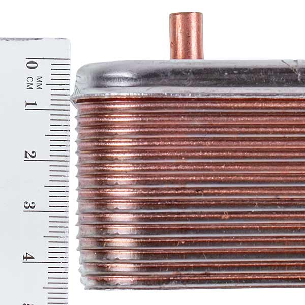 DHW Plate Heat Exchanger Zilmet (16 plates) for Gas Boiler Ariston, Ferroli, Demrad, Protherm 17B2071606