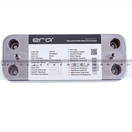 DHW Plate Heat Exchanger (12 plates) for Gas Boiler 65104333