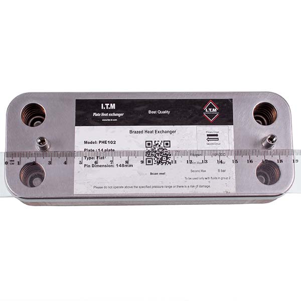 DHW Plate Heat Exchanger (14 plates) for Gas Boiler 6SCAMPIA01