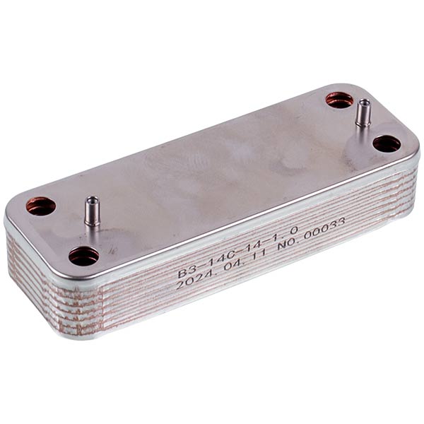 DHW Plate Heat Exchanger (14 plates) for Gas Boiler Compatible with Baxi ECO-3, Eco 4S, Luna, Westen Energy 5686680