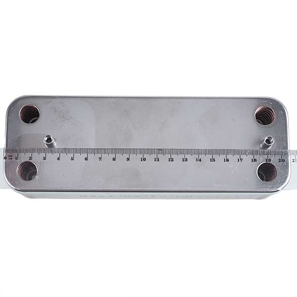 DHW Plate Heat Exchanger (16 plates) for Gas Boiler Compatible with Baxi ECO-3, Eco 4S, Luna, Westen Energy 17B2071600