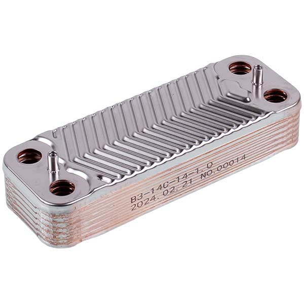 DHW Plate Heat Exchanger (14 plates) for Gas Boiler Compatible with Protherm Tiger 24 KTV12, 24 KOV12 0020025294