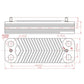 DHW Plate Heat Exchanger (14 plates) for Gas Boiler Compatible with Protherm Tiger 24 KTV12, 24 KOV12 0020025294