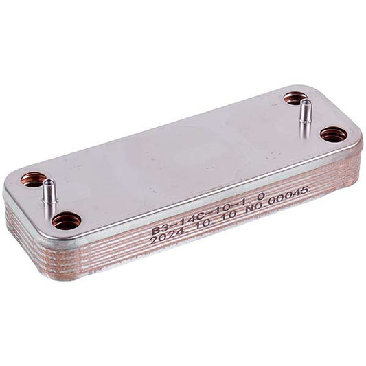DHW Plate Heat Exchanger (10 plates) for Gas Boiler Compatible with Demrad 3003200027