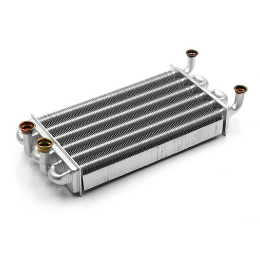 Bithermic Heat Exchanger for Gas Boiler Compatible with Ferroli Domiproject/Fereasy C32/F32 39819910