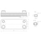 DHW Plate Heat Exchanger (18 plates) for Gas Boiler Compatible with Hermann Thesi 15004403