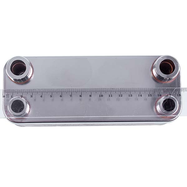 DHW Plate Heat Exchanger (18 plates) for Gas Boiler Compatible with Hermann Thesi 15004403