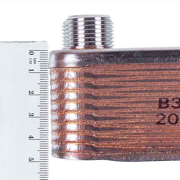 DHW Plate Heat Exchanger (18 plates) for Gas Boiler Compatible with Hermann Thesi 15004403