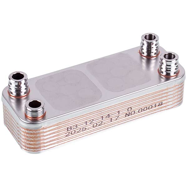 DHW Plate Heat Exchanger (14 plates) for Gas Boiler Compatible with Vaillant 17B1901415