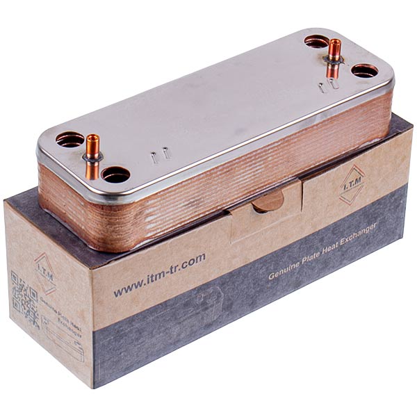 DHW Plate Heat Exchanger (14 plates) for Gas Boiler Compatible with Fondital/Nova Florida 6SCAMPIA08