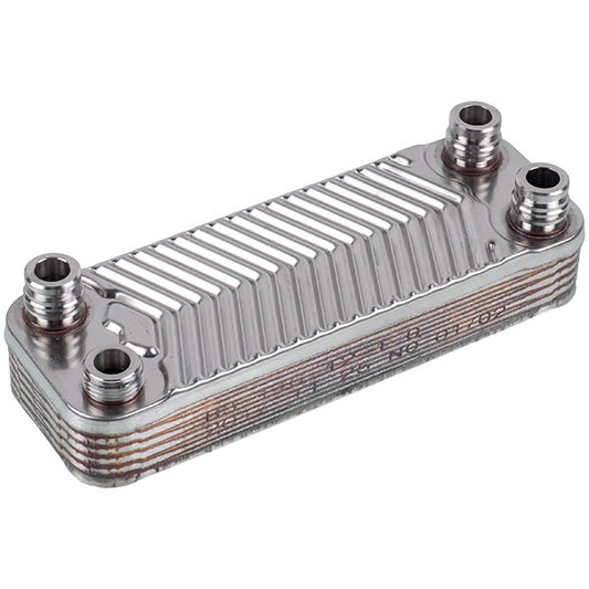 DHW Plate Heat Exchanger (12 plates) for Gas Boiler Compatible with Vaillant 065028