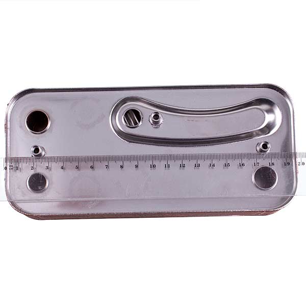 DHW Plate Heat Exchanger (18 plates) for gas boiler Compatible with Sime Format.Zip BF, Format Dewy.Zip 6281535